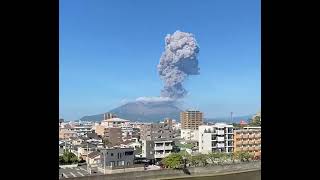 29 July 2024  Sakurajima Kagoshima Japan  Stratovolcano  Erupting  Explosive ash plume [upl. by Atlanta745]