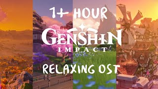 1 Hour of Relaxing Genshin Impact Music  OST All Regions Mix [upl. by Kirch]