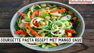 COURGETTE PASTA RECEPT MET MANGO SAUS [upl. by Negriv]