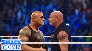 WWE September 92024  Goldberg Vs The Rock  SmackDown Live Full Match [upl. by Ertnod978]