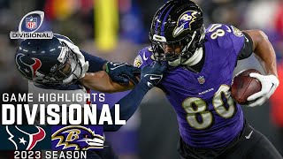 Houston Texans vs Baltimore Ravens Game Highlights  NFL 2023 Divisional Round [upl. by Idnic]