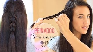 Peinados con trenzas fáciles [upl. by Farnsworth898]