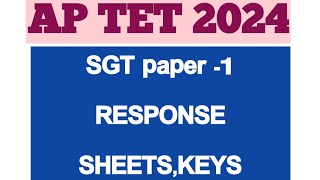 ap tet october 2024 SGT question papers and keysresponse sheetsaptetoctober2024aptet2024 [upl. by Jacinda]