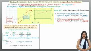 Trouver le rapport dune homothétie Méthode n°1 [upl. by Oznerol]