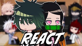 Mha React To Demon Slayer  mhabnha  demon slayer [upl. by Aneehta912]