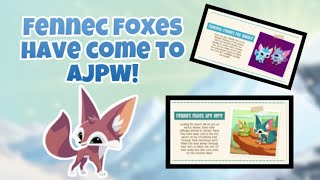 Fennec foxes have come to ajpw  Animal Jam Play Wild [upl. by Saleem]