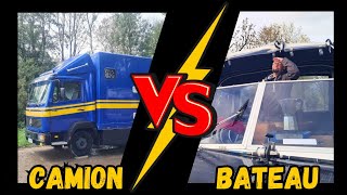 428 Camion VS Bateau  camlife vs boatlife [upl. by Tnahsin]