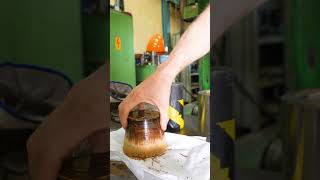 Coffee Cup Made from Coffee with 300 Ton Press ☕💥 hydraulicpress coffeelovers satisfying [upl. by Natsirk]