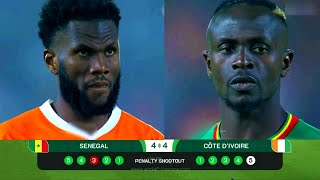 amazing penalty kicks  Senegal vs Cote DIvoire [upl. by Gnen419]