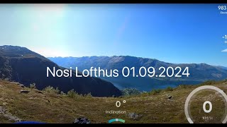 Paragliding Nosi Lofthus 01092024 [upl. by Frangos]