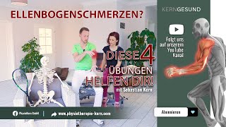 Ellenbogenschmerzen 4 Übungen und du bist schmerzfrei [upl. by Delia587]