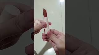 Review wardah colorfit ultralight matte lipstick sunkissed jeju no 11 [upl. by Torrance]