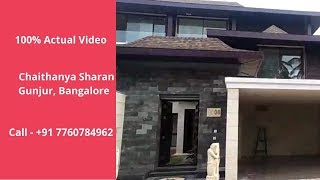 Chaithanya Sharan  5 BHK Villa For Sale In Gunjur Bangalore  ☎️919870312902  Actual Video [upl. by Adnaloj]