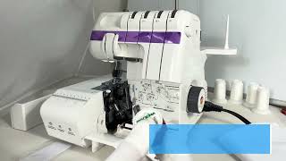 Comment enfiler et utiliser la surjeteuse Overlock Effektiv Triumphator 17001800X avec 234 fils [upl. by Tabbie111]