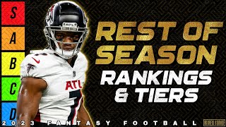 Rest of Season Rankings  2023 Fantasy Football [upl. by Rosene]