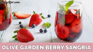 Olive Garden Berry Sangria  CopyKatcom [upl. by Rosdniw]