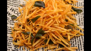 Crispy Cassava fries recipe  easy snack to make at home  Tapioca Chips  Maravalli Chips  snacks [upl. by Rennoc516]