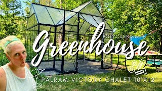 WE BUILT A GREENHOUSE Palram Polycarbonate Greenhouse [upl. by Kira]