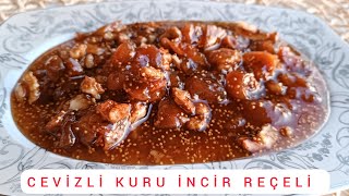 CEVİZLİ KURU İNCİR REÇELİ NASIL YAPILIR ❓ÇOK PRATİK TAM KIVAMINDA DAMAK ÇATLATAN BİR REÇEL TARİFİ👌💯 [upl. by Maggi]