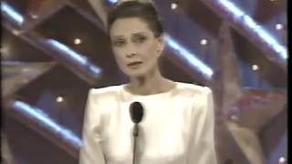 Audrey Hepburn Wins Cecil B Demille Award  Golden Globes 1990 [upl. by Charlene]