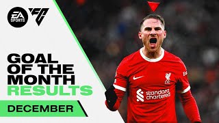 Decembers Goal of the Month Winner  Salah Mac Allister Szoboszlai  Liverpool FC [upl. by Analos]