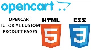 Opencart Tutorial Part 3  Custom Product Pages [upl. by Cathyleen]