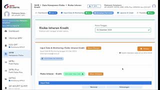 Aplikasi SIMR Sistem Informasi Manajemen Risiko BPR dengan Teknologi AI Artificial Intelligence [upl. by Sinclair]