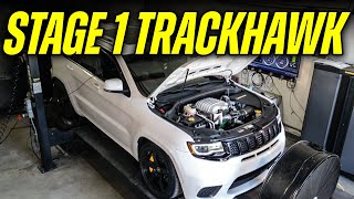 Jeep Trackhawk Upgraded Pulley on Dyno [upl. by Atteuqal]