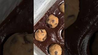 Brownies stuffed with brown butter cookie dough Recipe in description [upl. by Obeng726]