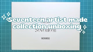 Unboxing seventeen artist made collection ✶ hoshi wonwoo woozi amp the 8 [upl. by Enttirb]