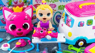 90 Minutes Pinkfong Ambulance Satisfying ASMR  Doctor Toys Unboxing 💞 Lana Unboxing Toys [upl. by Chapin]