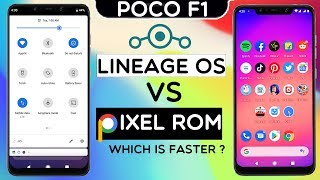 Pocophone F1  LINEAGE OS vs Pixel Experience  Android 90 Pie  Best Custom Rom For Poco F1 [upl. by Ube]