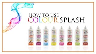 How to use Colour Splash for cake decoration [upl. by Pallas810]