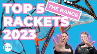 REVIEW THE TOP 5 TENNIS RACKETS OF 2023  BY RANGE  COMPARISON [upl. by Sivert]