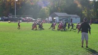 Brandon Gaceta 21  Jr Pee Wee Football Pop Warner Football Highlights Monroe Woodbury [upl. by Chak]