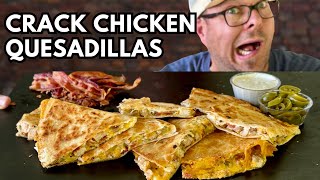 Youve GOT to See Our NEW Favorite Chicken Marinade for these CRACK CHICKEN QUESADILLAS  So GOOD [upl. by Towland]