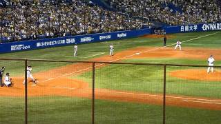 Matt Murton breaks Ichiros single season hit record in Tokyo Japan [upl. by Templia]