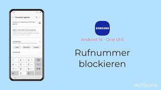 Rufnummer blockieren  Samsung Android 14  One UI 6 [upl. by Shantee]