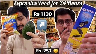 Eating Only EXPENSIVE FOOD for 24 Hours  Food Challenge  Very Expensive [upl. by Erfert]