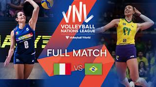 🇮🇹 ITA vs 🇧🇷 BRA  Full Match  Women’s VNL 2022 [upl. by Norga]