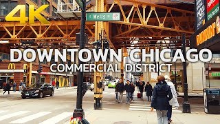 WALKING TOUR  CHICAGO  Downtown Chicago Commercial District Part1 Illinois Day Walk [upl. by Dewar]