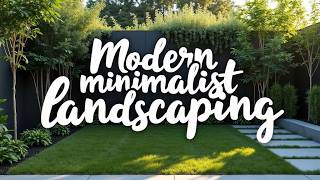 15 Modern Minimalist Landscaping Ideas Sleek amp Stylish Designs for 2024 [upl. by Atsev]