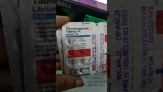 Tab Librium 25 mg chlordiazepoxide [upl. by Rojam]