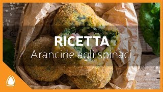 ARANCINE agli SPINACI  RICETTA tradizionale  Arancinotto [upl. by Halliday234]