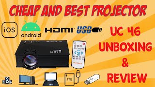 Unic UC 46 Mini Wifi Projector  Quick Review [upl. by Anade]