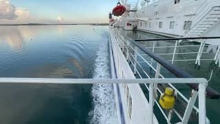 MV Barfleur View from the Starboard Bridge Wing 241023 [upl. by Suoicserp]