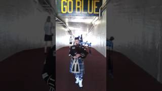 U of M Fight Song Played by Michigan Bagpiper For All Occasions [upl. by Tdnerb280]