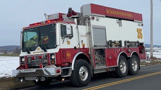 Schaefferstown Fire Company Tanker 35 Responding [upl. by Samled60]