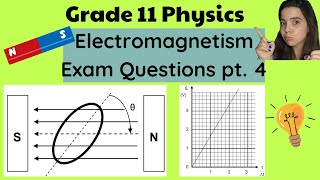 Grade 11 Electromagnetism Exam Questions Part 4 [upl. by Nanji]