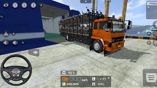 Game driving pengantaran truk muatan sepeda motor turun kapal olengBus simulator indonesia gameplay [upl. by Damalas]